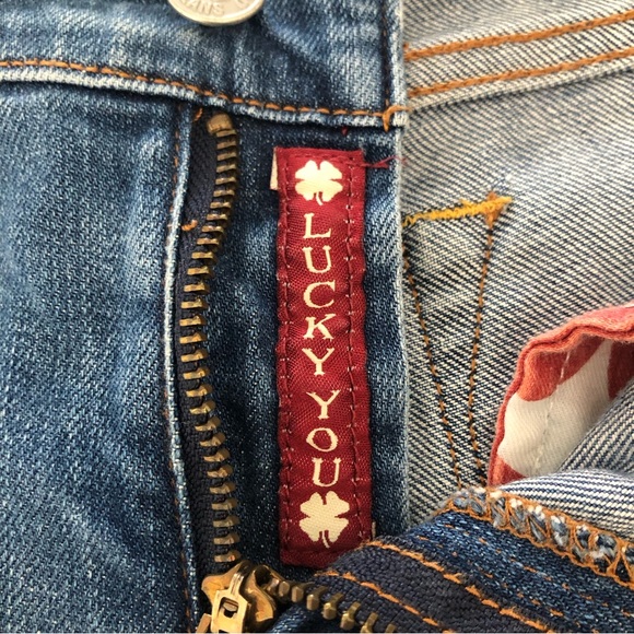 Lucky Brand low raise jeans Sofia Boot Cut off shorts SZ 2/26 - Picture 8 of 15